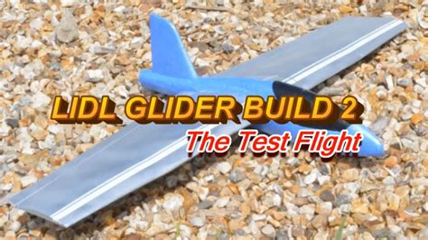 Lidl Glider flying wing Test flight - YouTube