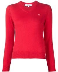 Red V-neck Sweater Outfits For Women (13 ideas & outfits) | Lookastic