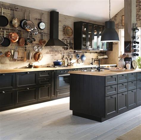 Ikea Black Kitchen Cabinets - Kitchen Ideas Style