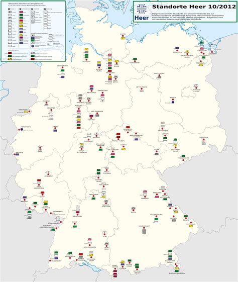 Current Bases of the German Army (Heer) [2000 x 2371px] : r/MapPorn