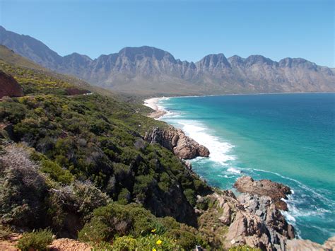 The beautiful drive along False Bay, South Africa, from Strand to ...