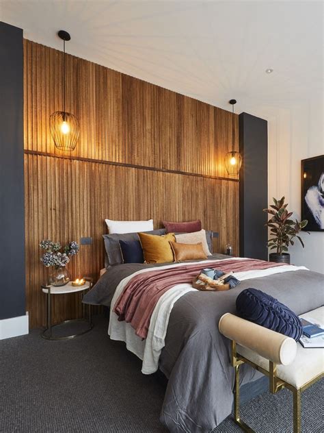 Callam 1 Light Medium Pendant in Black | Feature wall bedroom, Timber ...