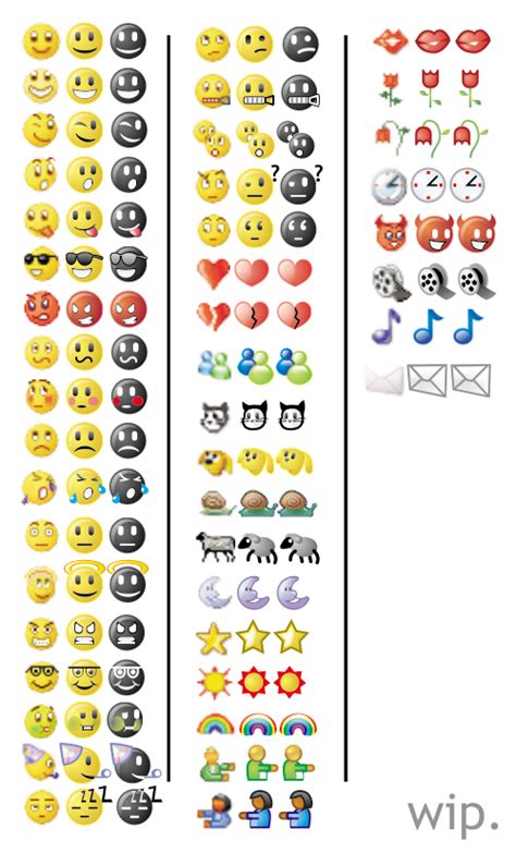 Unfinished - MSN Emoticons HD by Marzone on DeviantArt