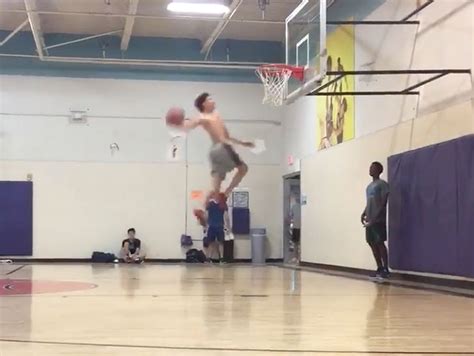 LaMelo Ball Throws Down Nasty Windmill Dunk, Disses His Old High School ...