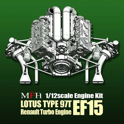 1:12 Engine Kit Series : Lotus Type 97T Engine | MFH KE013 | Model Factory Hiro