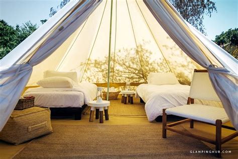 Glamping Bell Tents | Outdoor, Hot tub outdoor, Tent rentals