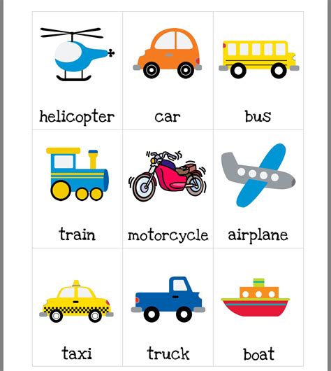 Transportation Printables - Printable Word Searches