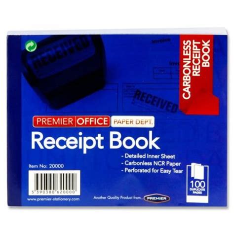 Carbonless Numbered Receipt Book 100pg | Bann Stationery