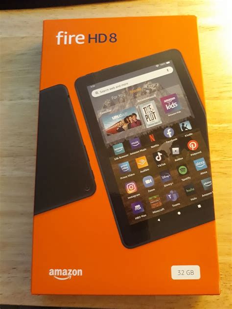 AMAZON FIRE HD 8 TABLET BLACK 32 GB GEN 12 & ROSE GOLD CASE BUNDLE NEW ...