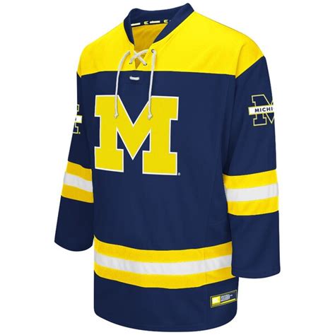 Michigan Wolverines Colosseum Hockey Jersey - Navy - Fanatics.com