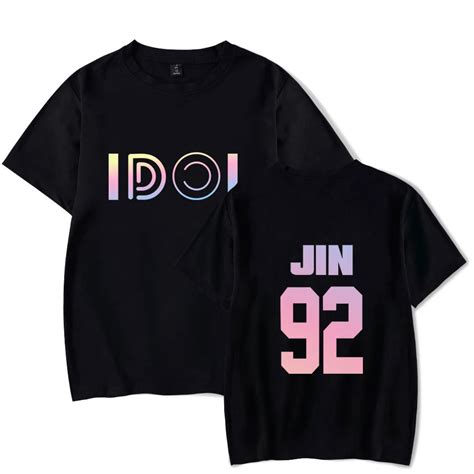 BTS Idol Short Sleeve Mens Tee Shirt Korea Pop BTS Idol Bangtan Hip Hop ...