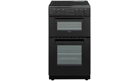 Buy Bush DHBEDC50B 50cm Double Oven Electric Cooker - Black ...