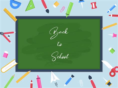 Back to school poster template 664415 Vector Art at Vecteezy