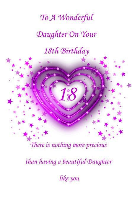 What To Do For Daughters 18th Birthday - Happy Birthday Card