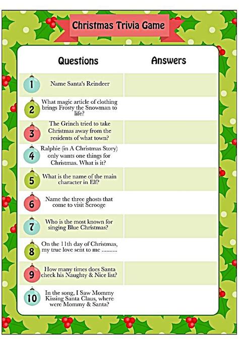 Christmas Trivia Games For Parties 2023 Cool Top Most Popular ...