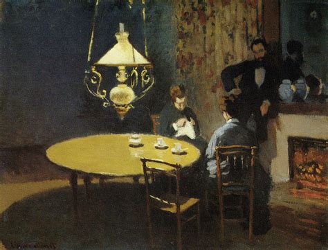 Claude Monet - An Interior after Dinner