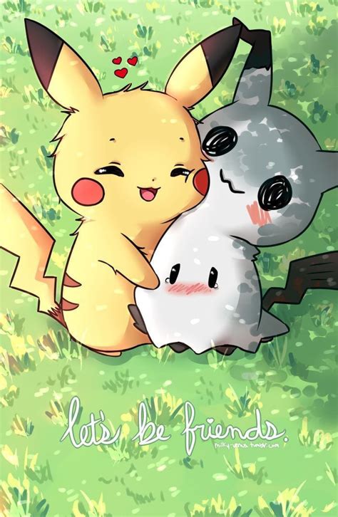 Friends forever | Pokemon, Cute pikachu, Cute pokemon