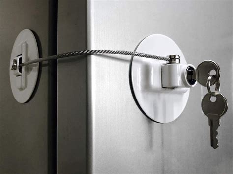 This refrigerator door lock will keep unwanted guests out of your fridge