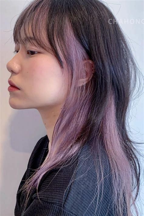 45+ Korean Secret Two-Tone Hair Color (Hidden Hair Color) Ideas Under ...