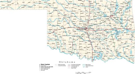 Oklahoma City Road Map