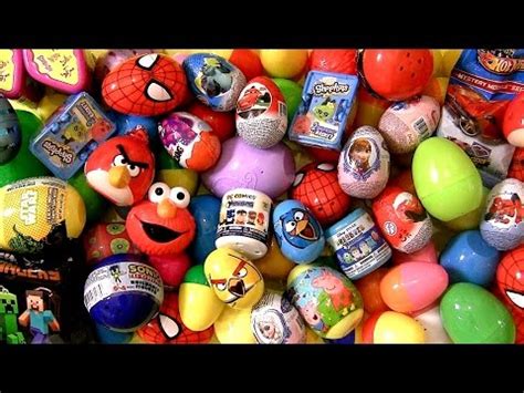 75 Kinder Surprise Eggs - YouTube