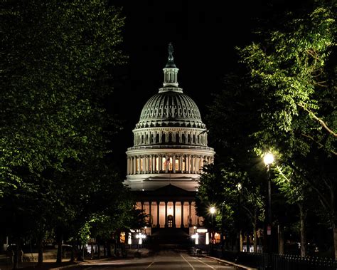 US Capitol Building at night Photograph by Flees Photos - Fine Art America