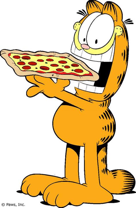 Image - Garfield eating pizza.jpg - Garfield Wiki