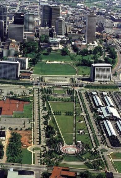 Bicentennial Mall State Park in Nashville. It has a history of Nashville and every hour a circle ...