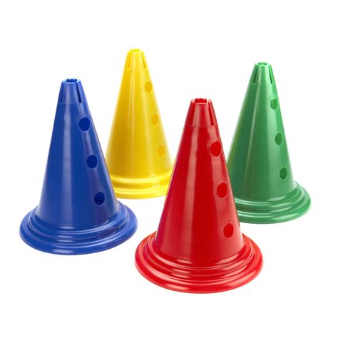 Mini Cones | 30cm | Set of 4 | Red, Green, Blue, Yellow – Zsig