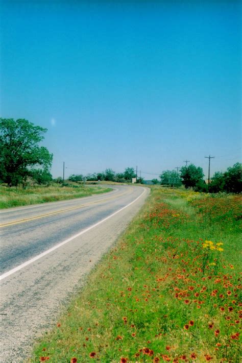 Texas State Highway 71. Taken by Terence Sherman with a Zenit-E/Helios 44 loaded with Lomography ...