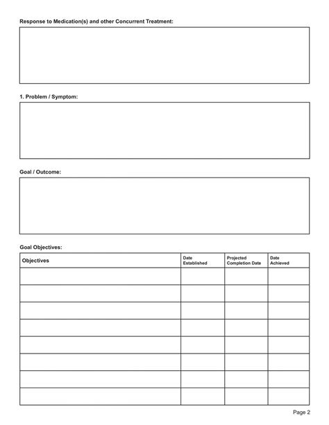 Substance Abuse Treatment Plan PDF Template