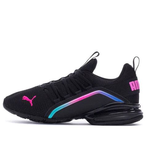 PUMA Axelion Mesh Fade 'black/luminous Pink' in Blue | Lyst