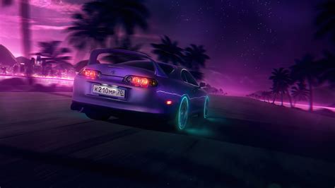 2560x1440 NeonNight Toyota Supra 4k 1440P Resolution ,HD 4k Wallpapers ...