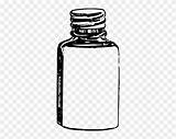 Pill Coloring Clipart  Old Medicine Bottles Vector Free Transparent sketch template