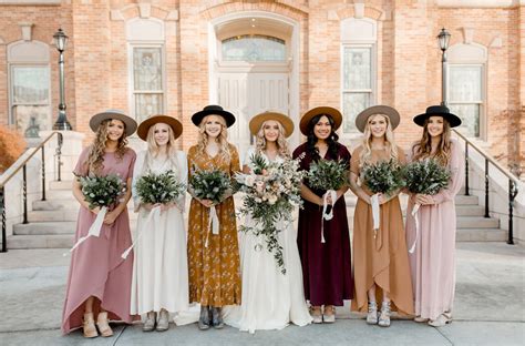 We'd Rock This Boho Bridesmaids Look at the Drop of a Hat - Green Wedding Shoes