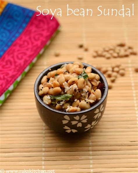 Soya bean sundal, Healthy sundal recipes - Raks Kitchen