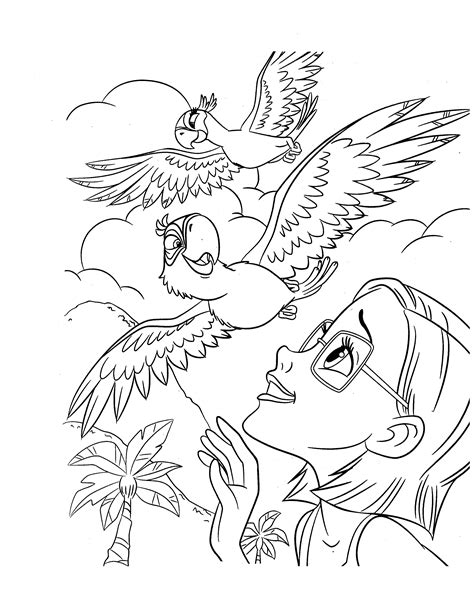 Rio coloring pages for kids - Rio Kids Coloring Pages