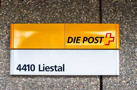 Swiss Post Branch Office in Liestal Editorial Photo - Image of logotype ...