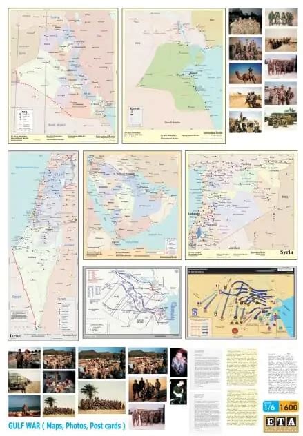 Gulf War - Maps, Photos, Postcards ETA DIORAMA ACCESSORIES -1600