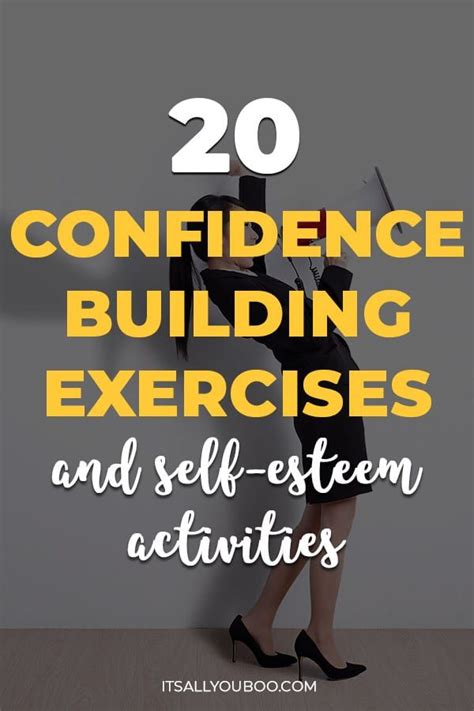 20 Confidence Building Exercises and Self-Esteem Activities | Self ...