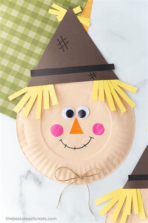 Paper Plate Scarecrow Template