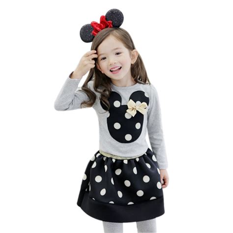 Cute Minnie Mouse Clothes For Baby Toddler Girls Clothing Sets Kids ...