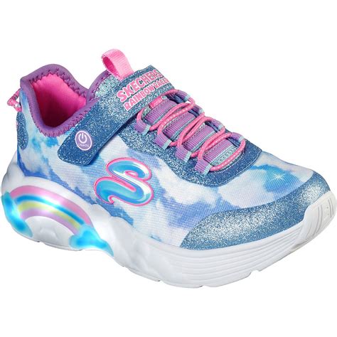 SKECHERS Girls' Lights Rainbow Racer Shoes | Academy