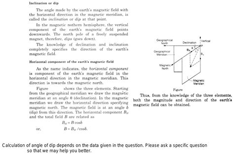 What is angle of dip? How to find angle of dip when we don't know the ...