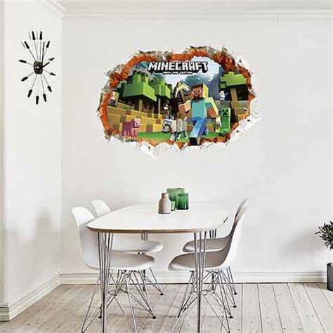 3D Minecraft Wall Stickers – Walldecals.ie