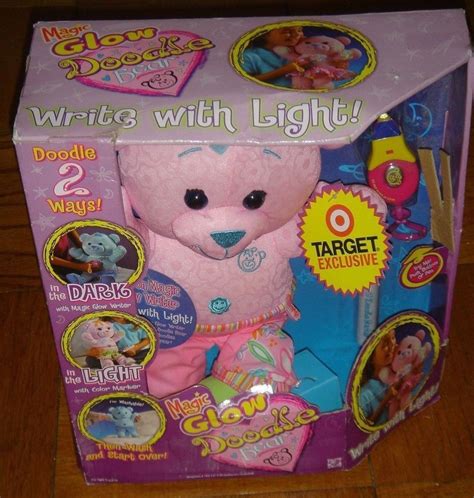 Magic Glow Doodle Bear Write With Light in the Dark Washable Marker New ...