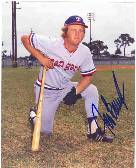 AUTOGRAPHED JEFF BURROUGHS 8x10 Texas Rangers Photo - Main Line Autographs