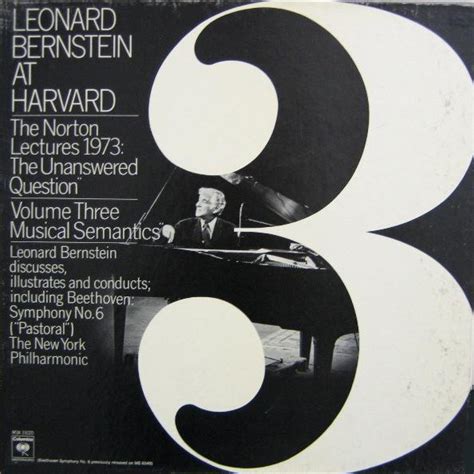 Leonard Bernstein - Leonard Bernstein At Harvard - The Norton Lectures ...