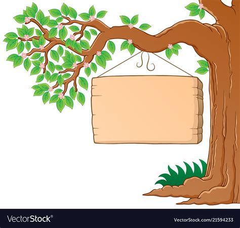 Tree branch in spring theme image 3 vector image on VectorStock ...