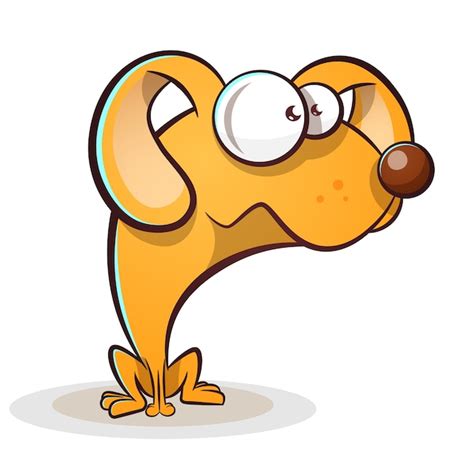 Premium Vector | Funny, cute dog cartoon.